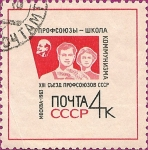 Stamps : Europe : Russia :  XIII Congreso de Sindicatos de la URSS.