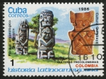 Stamps Cuba -  COLOMBIA - Parque arqueológico de San Agustín