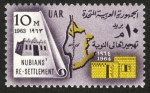 Stamps Egypt -  EGIPTO - Monumentos de Nubia de Abu Simbel en Philae