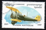 Sellos del Mundo : Asia : Cambodia : Aviones antiguos - Pitcairn PA-5 Mailwing (1925)