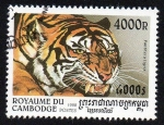 Stamps Cambodia -  Tigre