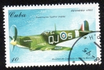 Sellos de America - Cuba -  Aviones de combate II Guerra Mundial - Supermarine 
