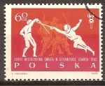 Stamps Poland -  XXVIII.Campeonatos del Mundo de Esgrima 1963, Gdansk.