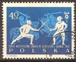 Sellos de Europa - Polonia -  XXVIII.Campeonatos del Mundo de Esgrima 1963, Gdansk.