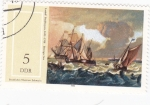 Stamps Germany -  Museo Schwerin -pintura