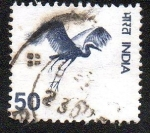 Stamps India -  Garza blanca