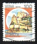 Stamps Italy -  Castello Aragonese - Ischia