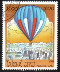 Stamps Laos -  200º Aniversario del primer viaje en globo
