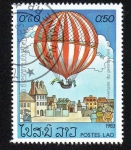 Stamps Laos -  200º Aniversario del primer viaje en globo