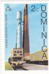 Stamps America - Dominica -  plataforma lanzamiento Viking