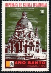 Stamps Equatorial Guinea -  Año Santo MCMLXXV - Sta. María de la Salud (Venecia)