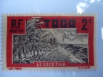 Stamps : Africa : Togo :  El Cocotero-República de Tago ó Togolesa.Africa Occidental.