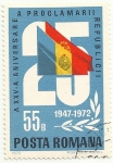 Stamps : Europe : Romania :  XXV aniversario de la Proclamación de la República