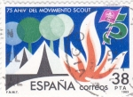 Sellos de Europa - Espa�a -  75 Aniv. del Movimiento Scout     (F)