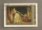 Stamps Russia -  Cuadro por Fragonard