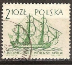 Sellos de Europa - Polonia -  El barco de la línea (siglo 18).