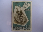 Stamps Burkina Faso -  Biche-Repúblique de Haute-Volta