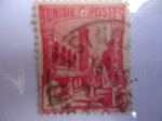 Stamps Tunisia -  Calles de Túnez