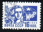 Sellos de Europa - Rusia -  Mujer con paloma
