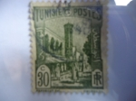 Stamps Tunisia -  Calles de Túnez.