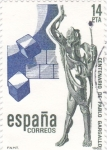Stamps Spain -  Pablo Gargallo, escultor y pintor     (F)