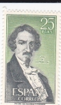 Stamps Spain -  Jose de Espronceda- escritor      (F)
