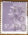Stamps United Kingdom -  QUEEN ELISABETH II