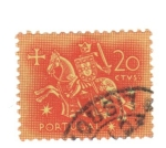 Stamps Portugal -  Caballero a caballo