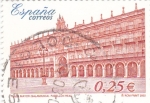 Stamps Spain -  Plaza Mayor de Salamanca (Pabellón Real)    (F)