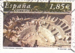 Stamps Spain -  Teatro romano-Zaragoza    (F)