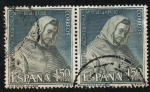 Stamps Spain -  LXXV Aniv. de la coronación de Nª Sª de la Merced-San Pedro Nolasco