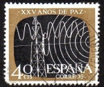 Stamps Spain -  XXV Años de paz - Telecomunicaciones
