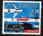 Stamps Spain -  XXV Años de paz - Transportes y comunicaciones
