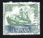 Stamps Spain -  Homenaje a la marina española - Galera