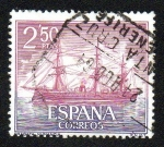 Stamps Spain -  Homenaje a la marina española - Fragata Numancia 