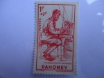 Stamps Africa - Togo -  Indigena Telégrafista-Reino de Dahomey-Africa Occidental Francesa.