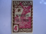 Sellos de America - Francia -  Territoire de Inini - Nativo cazador - Guyane Française.
