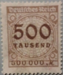 Stamps Germany -  deutsches Reich 1923 