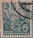 Stamps Germany -   demokratische republik clase obrera 1953