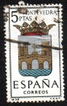 Stamps : Europe : Spain :  Escudos de las provincias españolas - Pontevedra