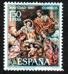 Stamps Spain -  Navidad 1967 - Nacimiento (Salzillo)