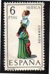 Sellos de Europa - Espa�a -  Trajes típicos españoles - Huesca