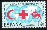 Sellos de Europa - Espaa -  L Aniversario de la Liga de Sociedades de la Cruz Roja