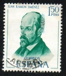 Stamps Spain -  Literatos españoles - Juan Ramón Jiménez