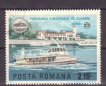 Stamps Romania -  Navegación europea- Giurgiu