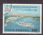 Stamps Romania -  Navegación europea- Tulcea