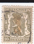Stamps Belgium -  Escudo y león