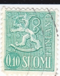 Stamps Finland -  León Rampante