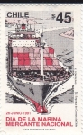 Stamps : America : Chile :  Día de la marina mercante nacional