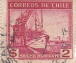 Stamps Chile -  Marina mercante